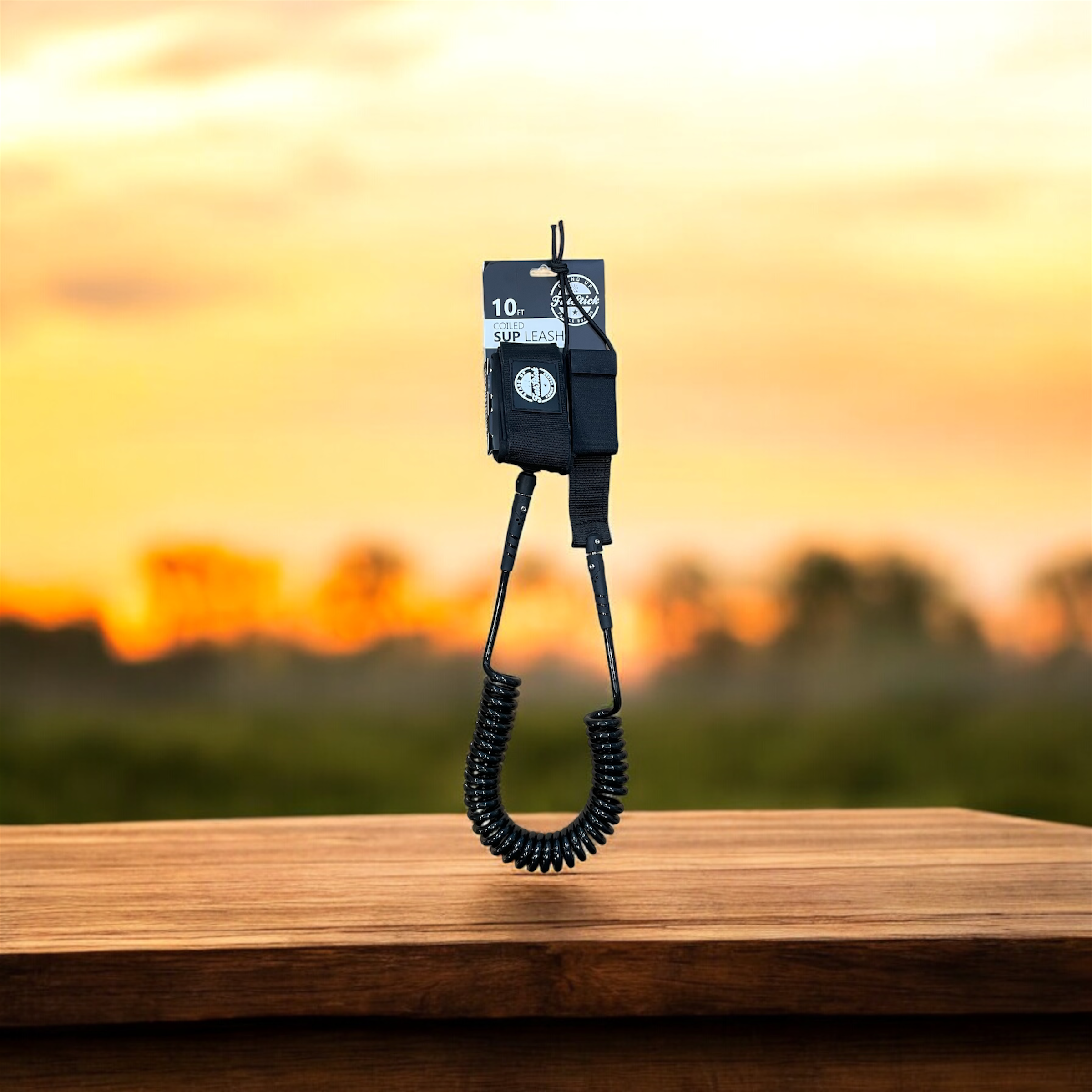 Coiled Paddleboard Ankle Leash (10ft)