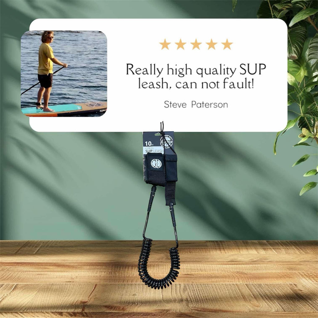 Coiled Paddleboard Ankle Leash (10ft)