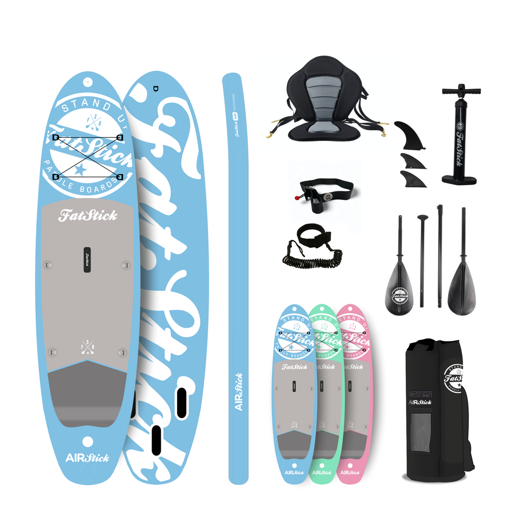 AirStick 10’6 Inflatable Paddleboard – Beginner SUP Package